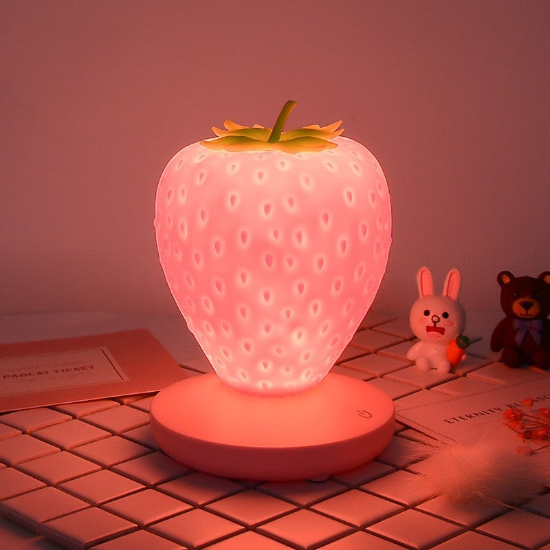 ABS Silicone Strawberry Night Table Lamp