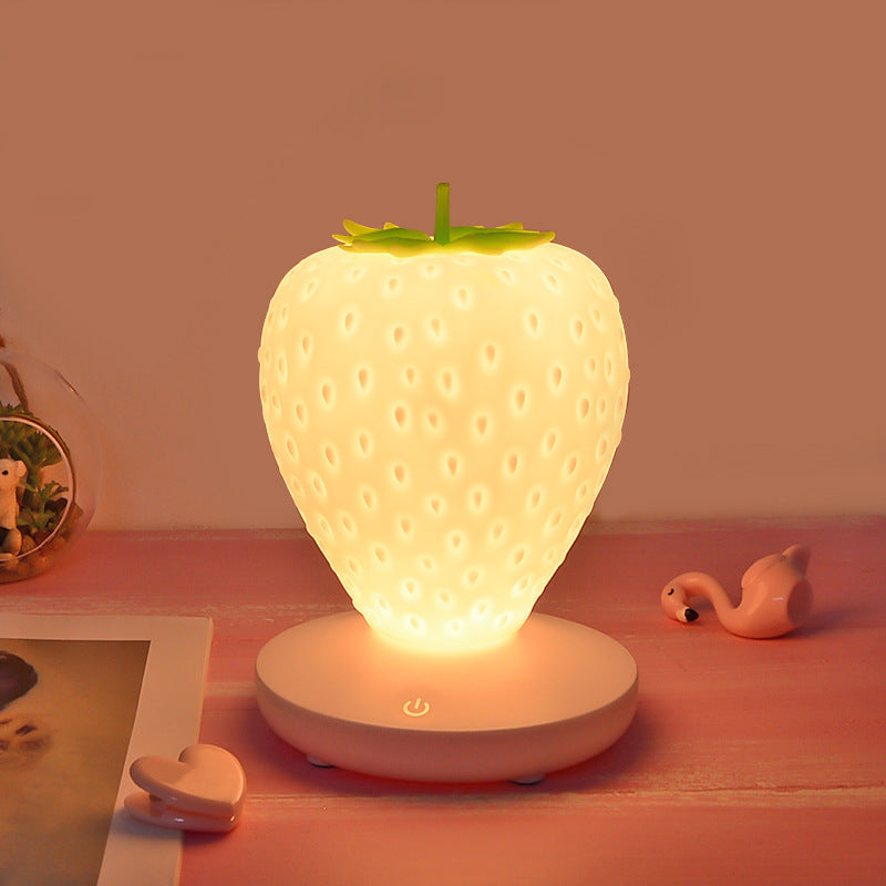 ABS Silicone Strawberry Night Table Lamp