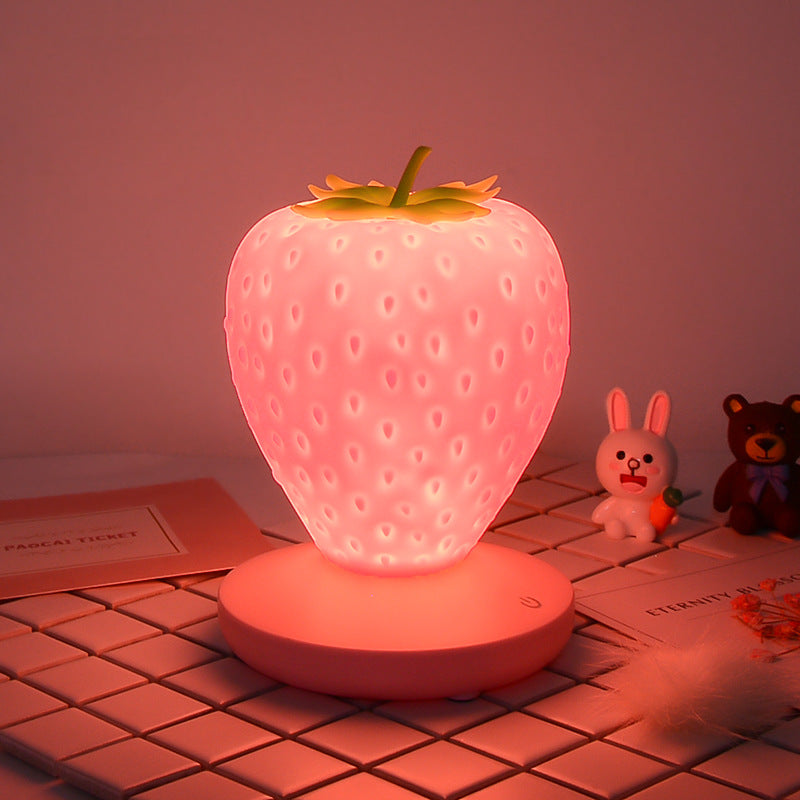 ABS Silicone Strawberry Night Table Lamp