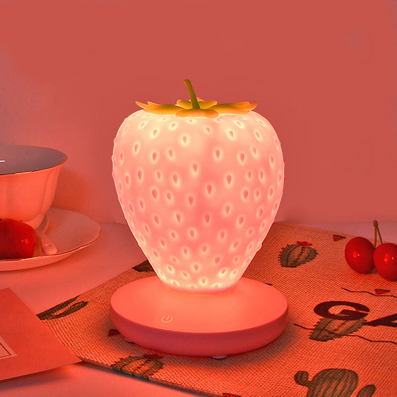 ABS Silicone Strawberry Night Table Lamp