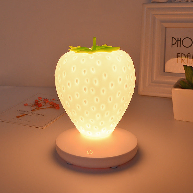 ABS Silicone Strawberry Night Table Lamp