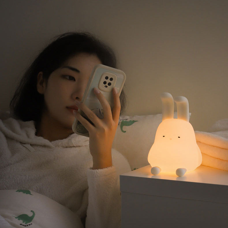 ABS Silicone Bunny Night Table Lamp