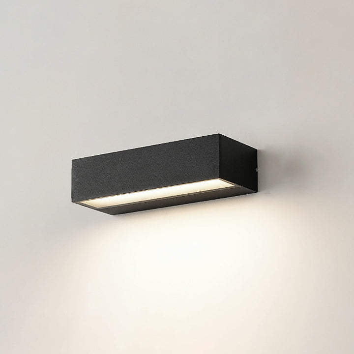 Aluminum Glass Rectangular Patio Outdoor Light
