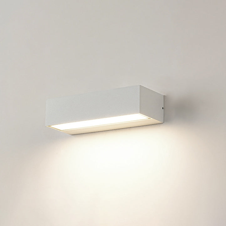 Aluminum Glass Rectangular Patio Outdoor Light