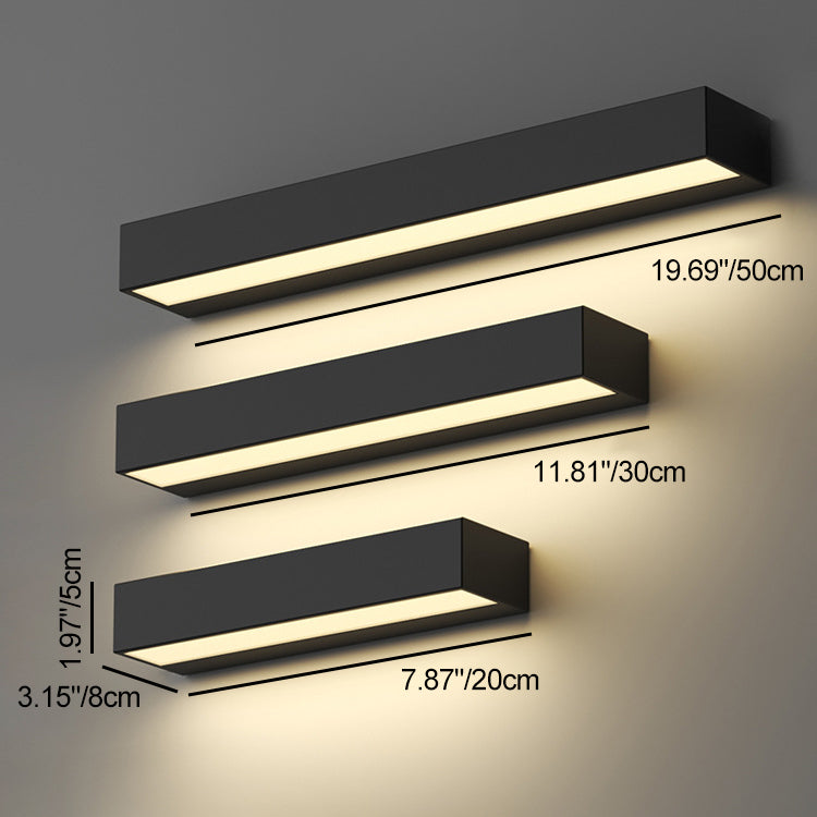 Aluminum Glass Rectangular Patio Outdoor Light