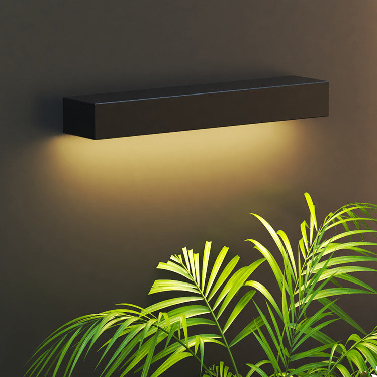 Aluminum Glass Rectangular Patio Outdoor Light