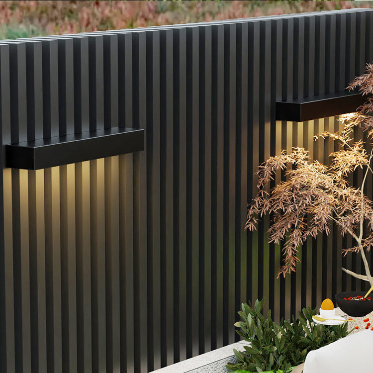 Aluminum Glass Rectangular Patio Outdoor Light