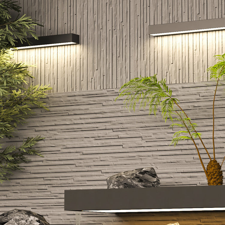 Aluminum Glass Rectangular Patio Outdoor Light
