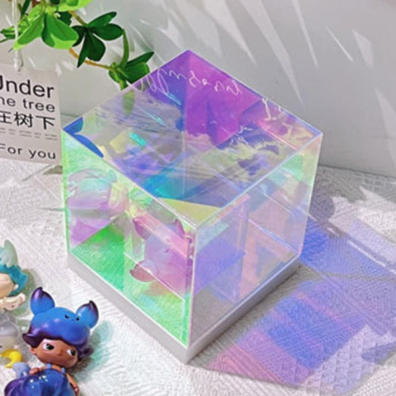 Acrylic Multicolor Diamond Cube Table Lamp