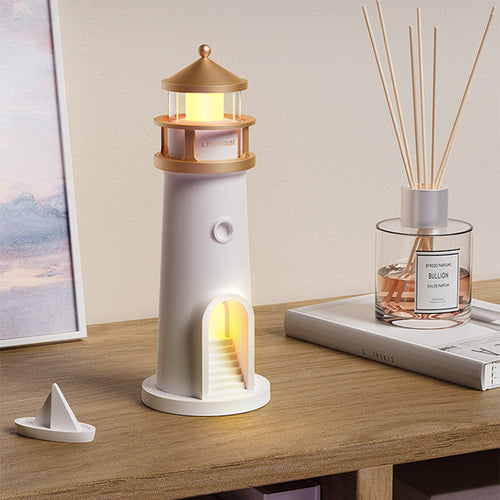 ABS PC Moonlight Lighthouse Table Lamp