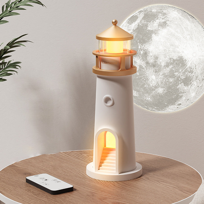 ABS PC Moonlight Lighthouse Table Lamp