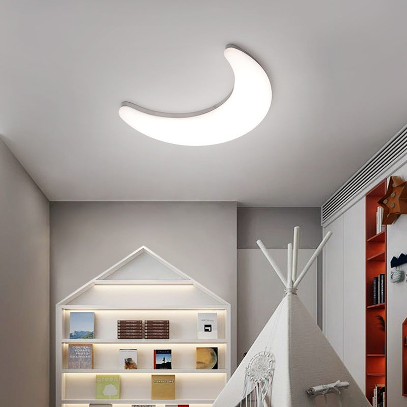 Iron Acrylic Moon Kids Wall Lamp