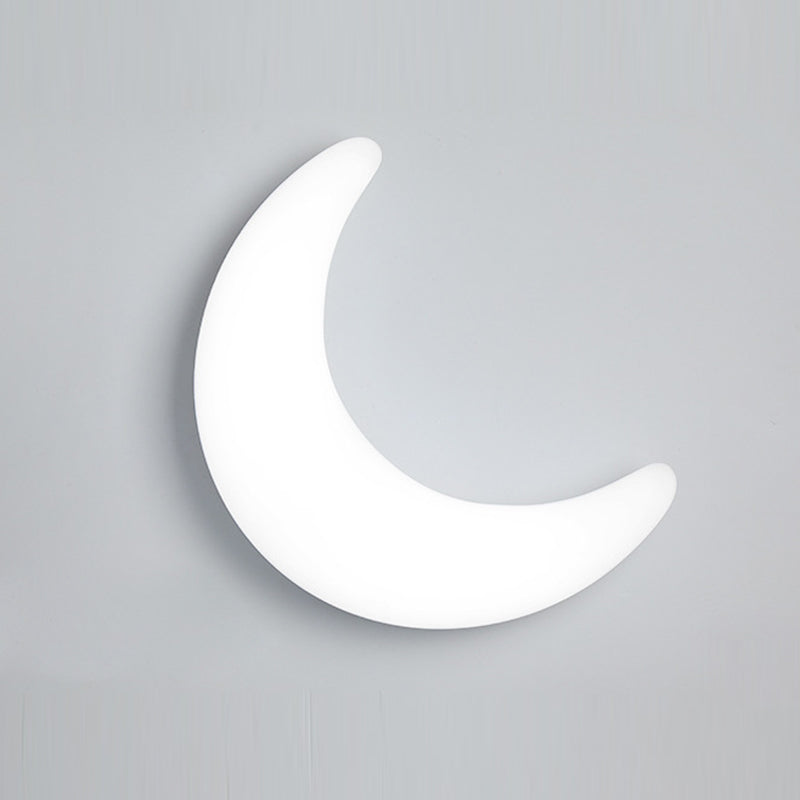 Iron Acrylic Moon Kids Wall Lamp