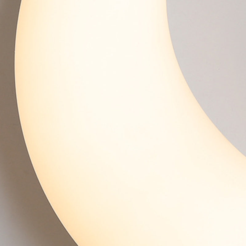 Iron Acrylic Moon Kids Wall Lamp