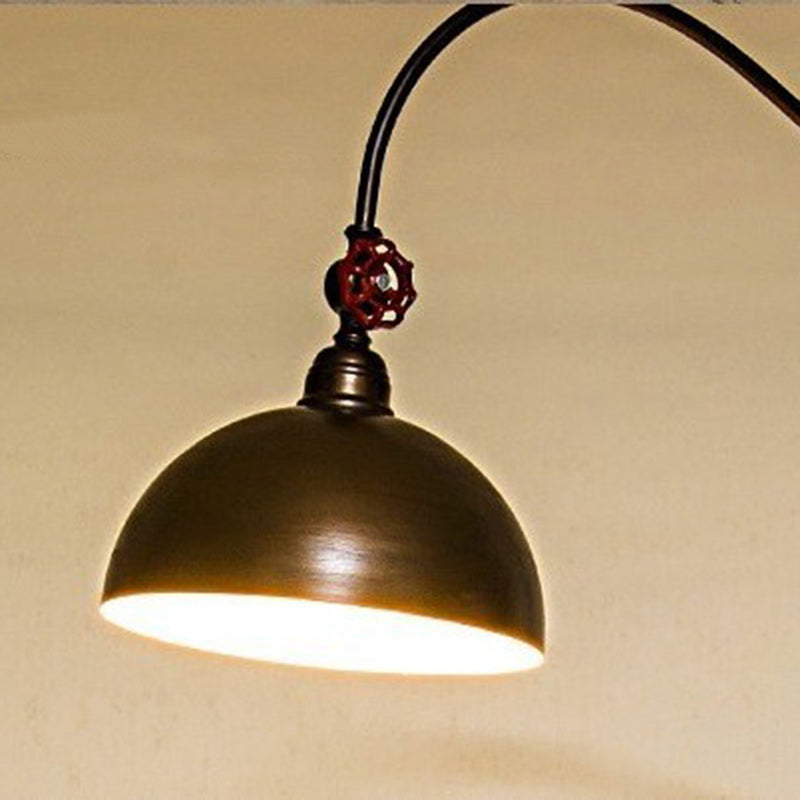 Contemporary Industrial Iron Dome Floor Lamp