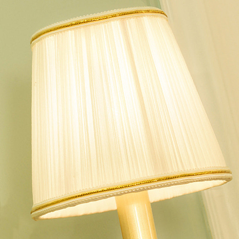 Brass Striped Fabric Candle Wall Lamp