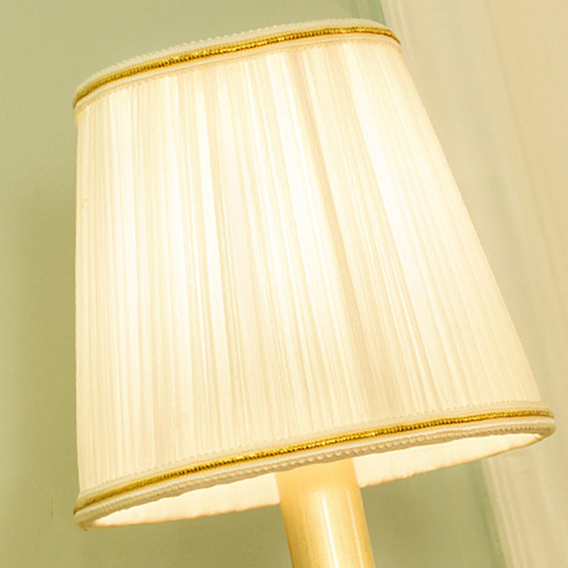 Brass Striped Fabric Candle Wall Lamp
