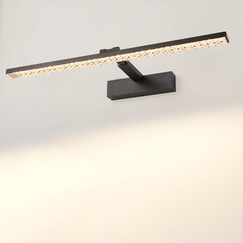 Aluminum Acrylic Rectangular Vanity Wall Lamp