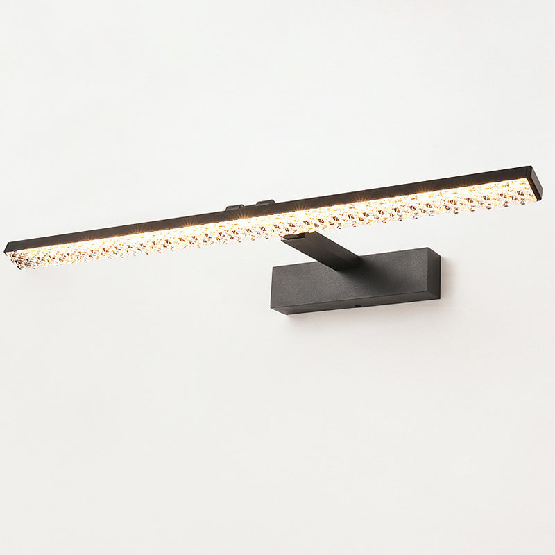Aluminum Acrylic Rectangular Vanity Wall Lamp