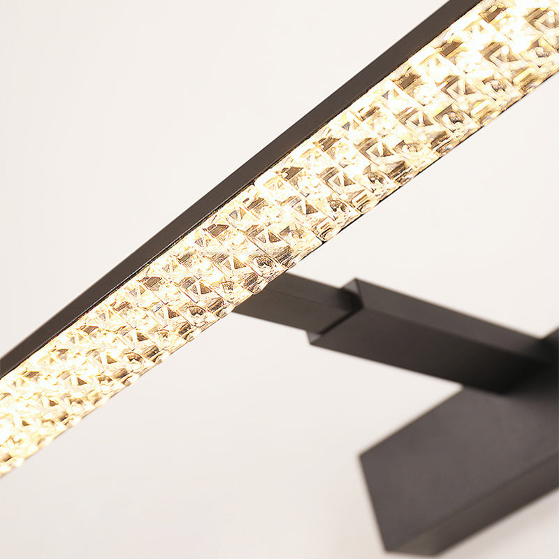 Aluminum Acrylic Rectangular Vanity Wall Lamp