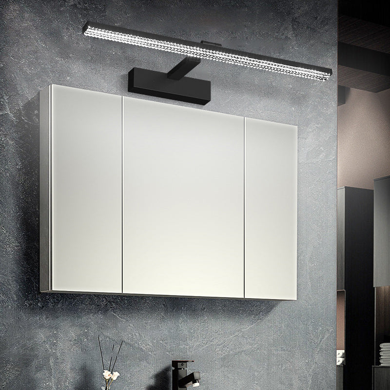 Aluminum Acrylic Rectangular Vanity Wall Lamp