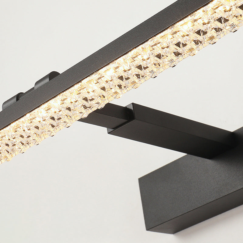 Aluminum Acrylic Rectangular Vanity Wall Lamp