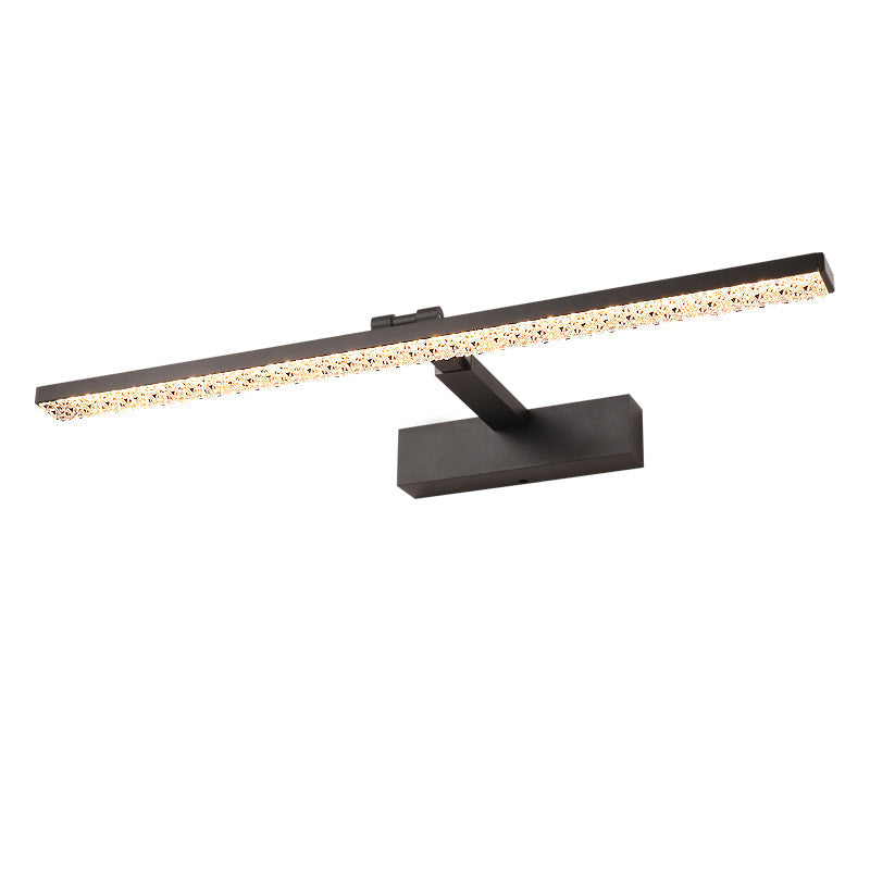 Aluminum Acrylic Rectangular Vanity Wall Lamp