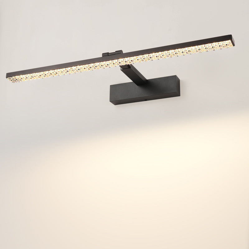 Aluminum Acrylic Rectangular Vanity Wall Lamp