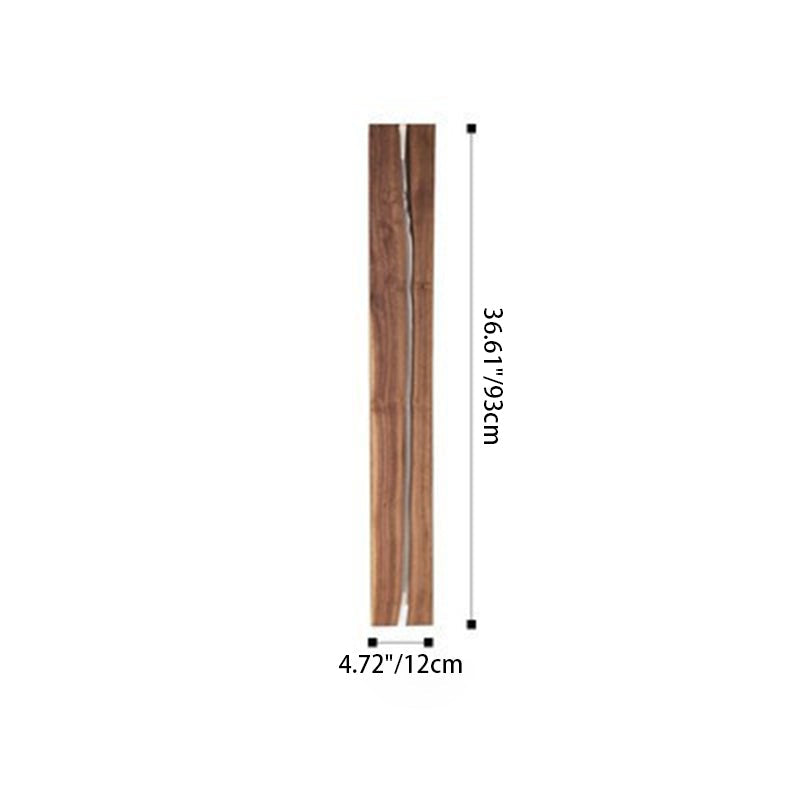 Solid Wood Resin Rectangular Wall Lamp