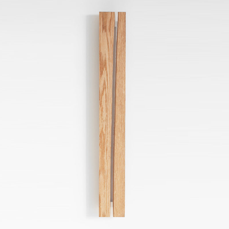 Solid Wood Resin Rectangular Wall Lamp