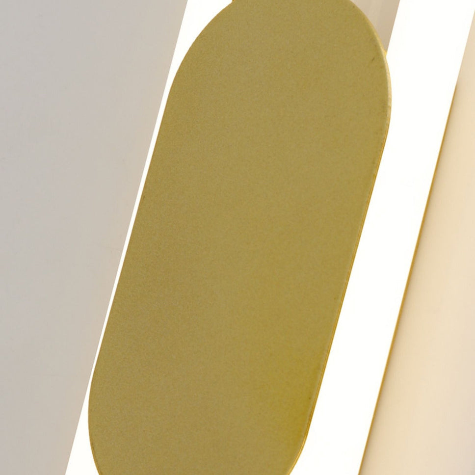 Metal Silicone Oval Bedroom Wall Lamp