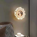 Metal Acrylic Sunflower Round Wall Lamp
