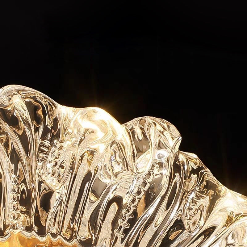 Metal Acrylic Sunflower Round Wall Lamp