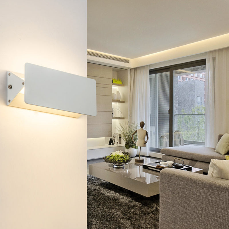 Aluminum Rectangular Bedroom Living Wall Lamp