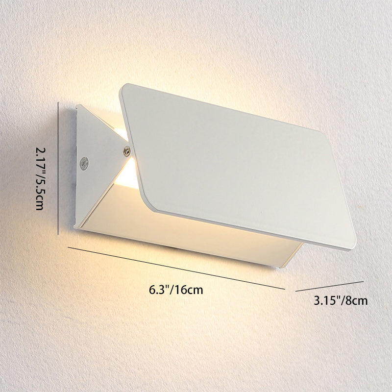 Aluminum Rectangular Bedroom Living Wall Lamp