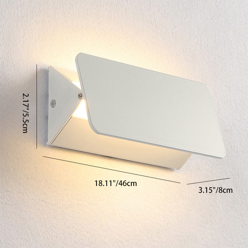 Aluminum Rectangular Bedroom Living Wall Lamp
