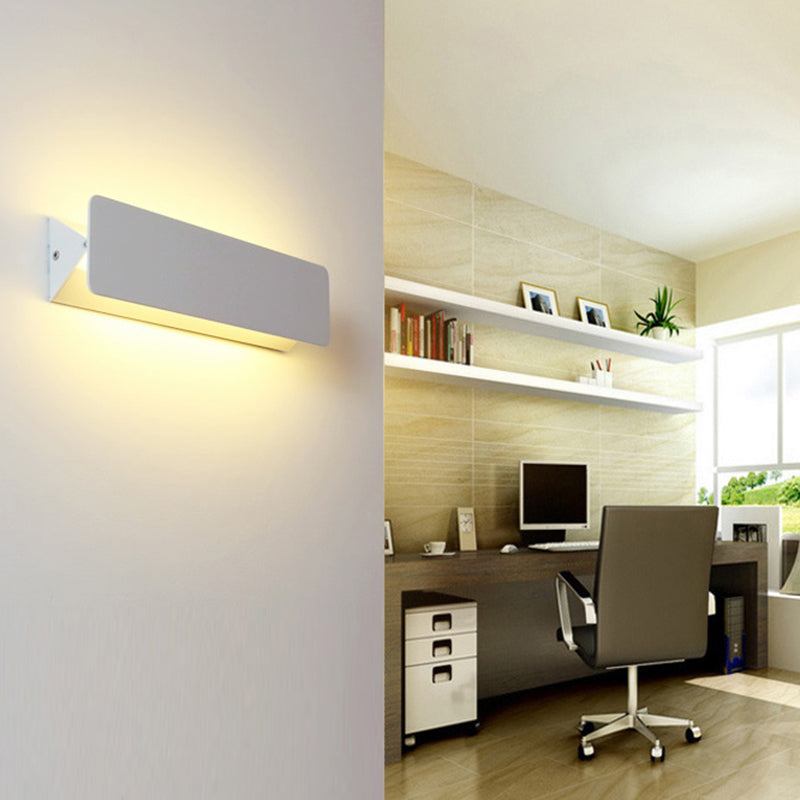 Aluminum Rectangular Bedroom Living Wall Lamp