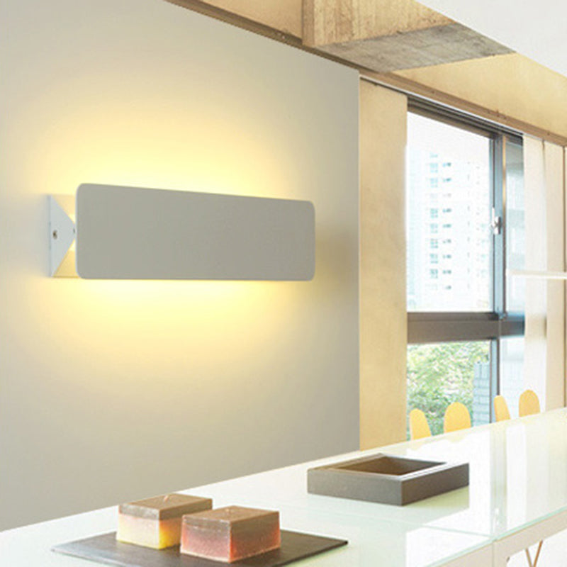 Aluminum Rectangular Bedroom Living Wall Lamp