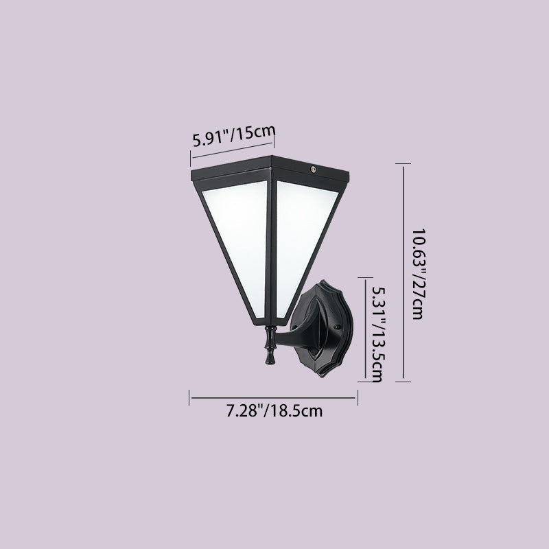 Galvanized Iron Acrylic Trapezoid Outdoor Light