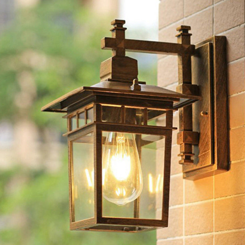 Cast Aluminum Iron Glass Outdoor Light