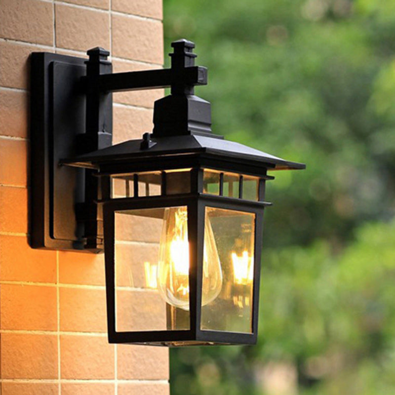 Cast Aluminum Iron Glass Outdoor Light