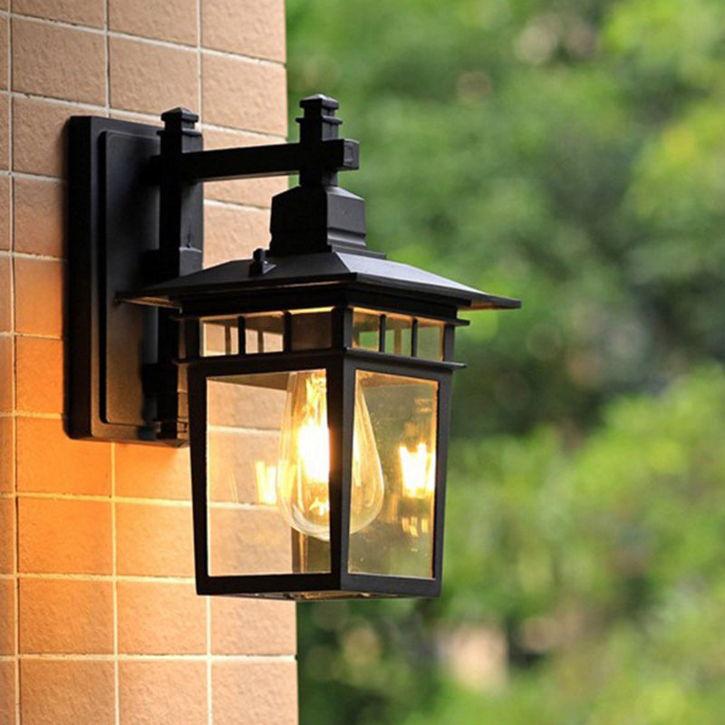 Cast Aluminum Iron Glass Outdoor Light