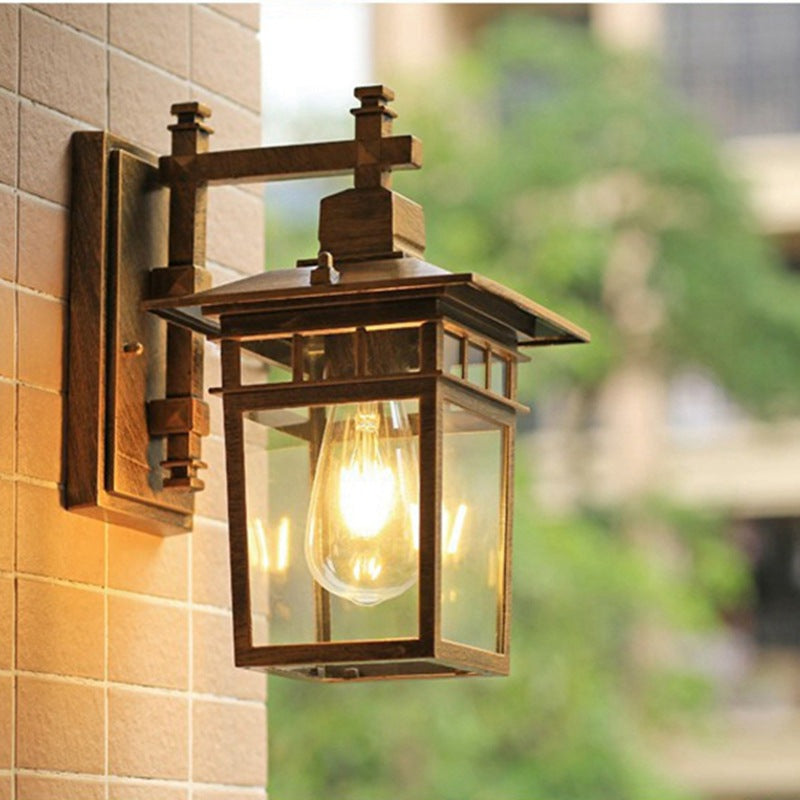 Cast Aluminum Iron Glass Outdoor Light