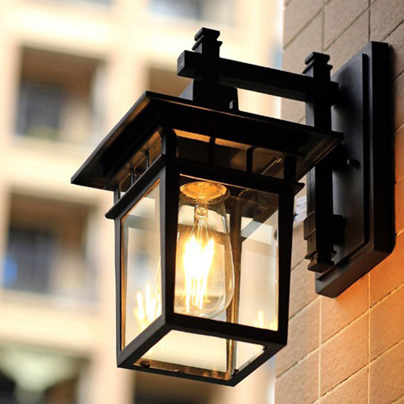 Cast Aluminum Iron Glass Outdoor Light
