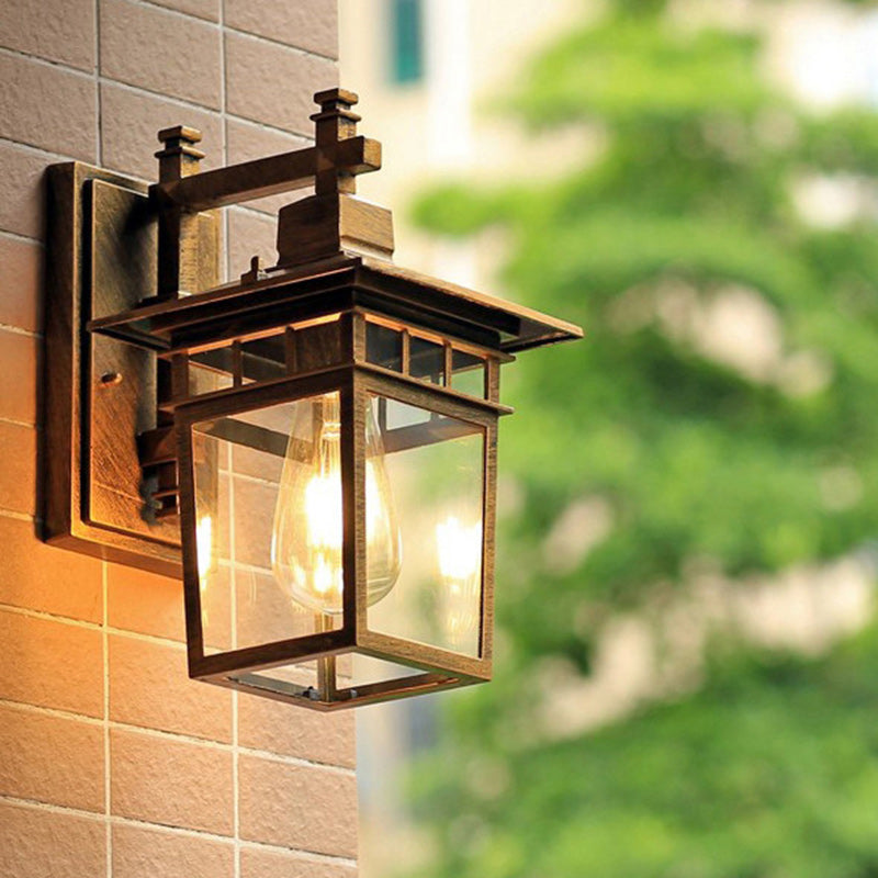 Cast Aluminum Iron Glass Outdoor Light