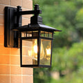 Cast Aluminum Iron Glass Outdoor Light