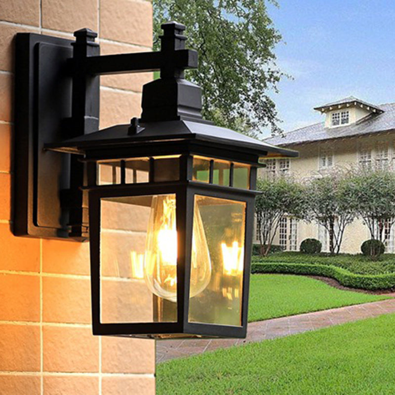 Cast Aluminum Iron Glass Outdoor Light