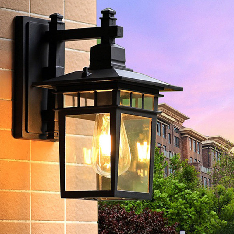 Cast Aluminum Iron Glass Outdoor Light
