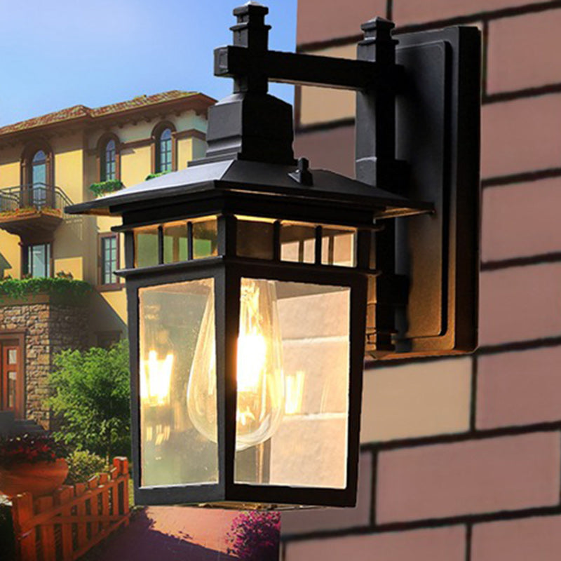 Cast Aluminum Iron Glass Outdoor Light