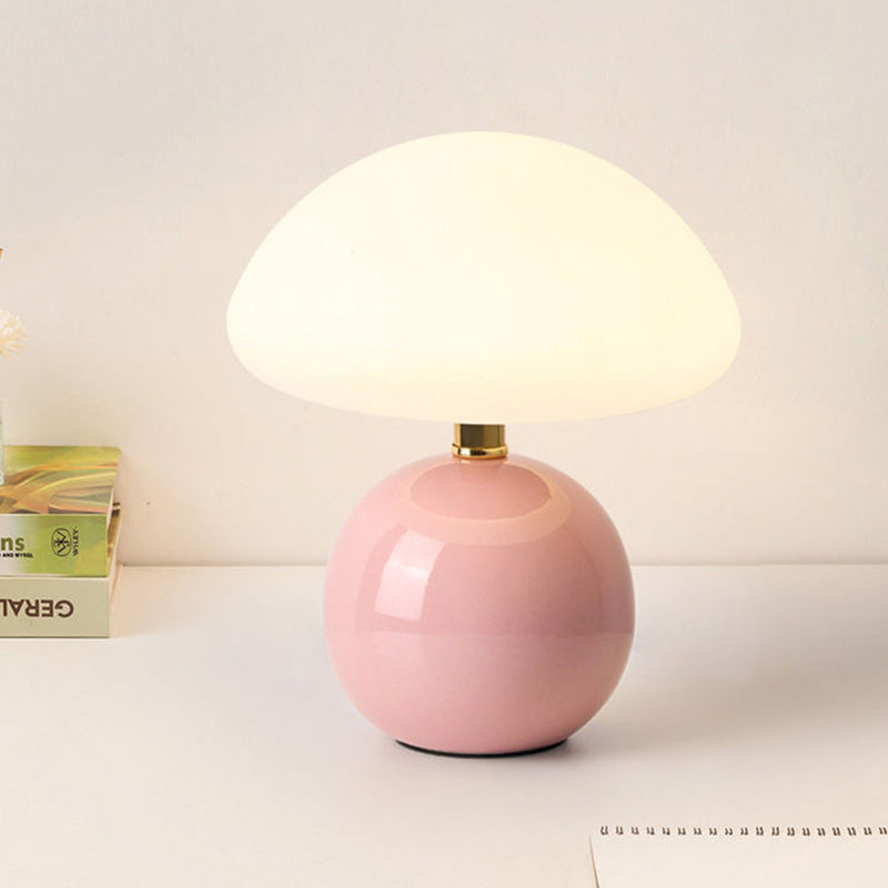 Ceramic Rotational Molding Mushroom-Shaped Table Lamp